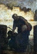 Honore  Daumier Laundress on the Quai d'Anjou china oil painting artist